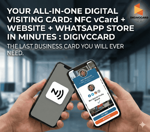 Digital vCard Illustration